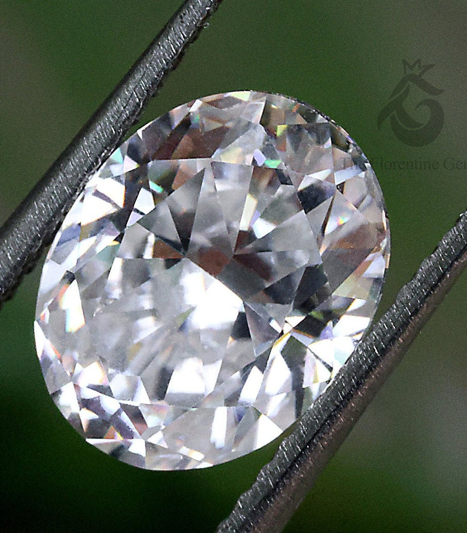 2.30CT Oval Cut Colorless Moissanite Loose Gemstone for Jewelry