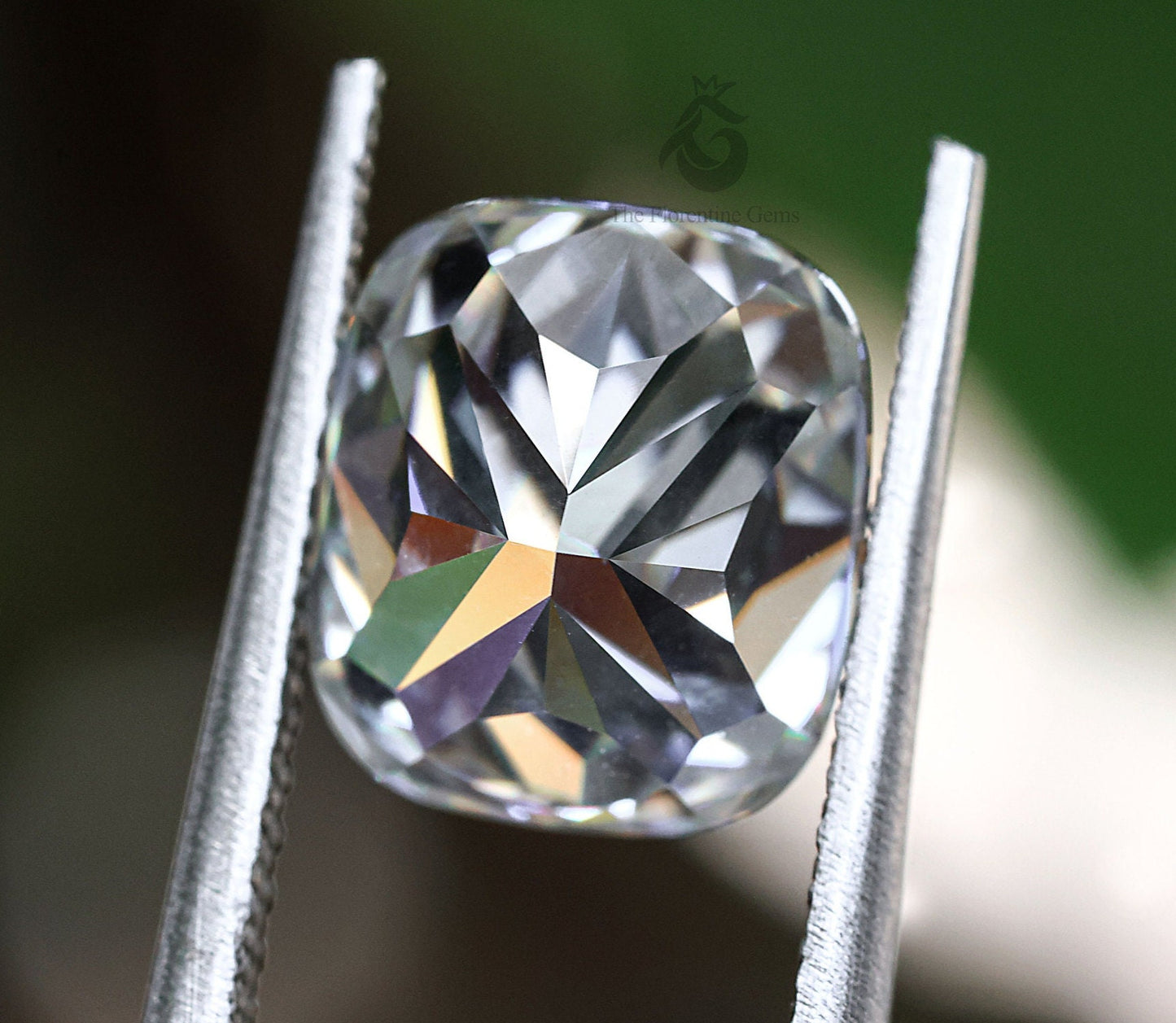 2.50CT Cushion Cut Colorless Moissanite Loose Gemstone for Jewelry