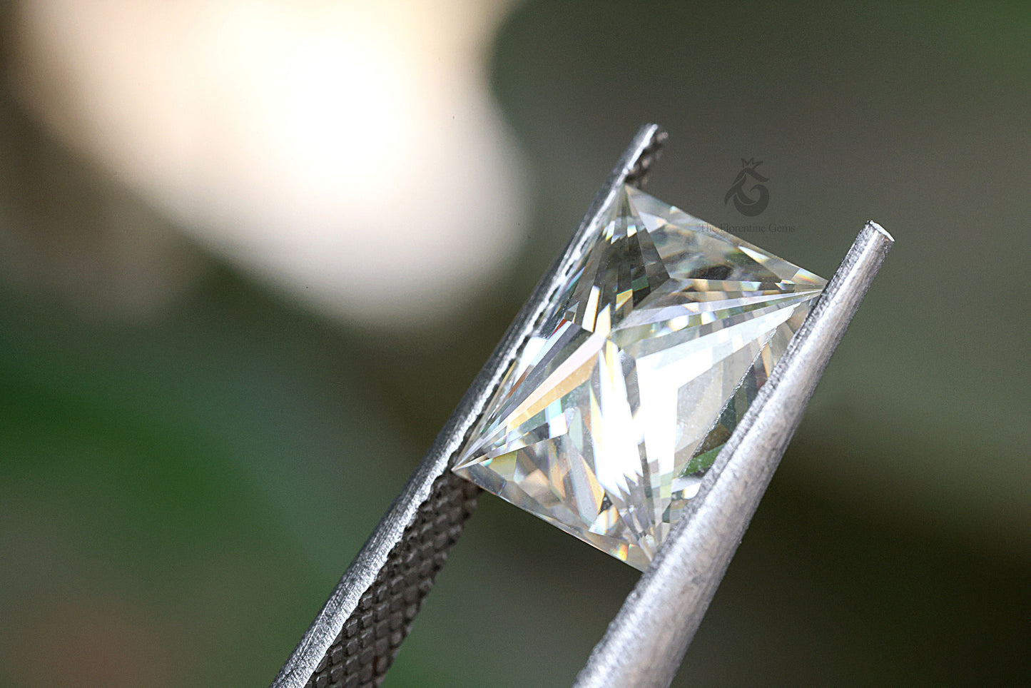 2.5CT Radiant Princess Style Step Cut Moissanite Loose Gemstone for Jewelry