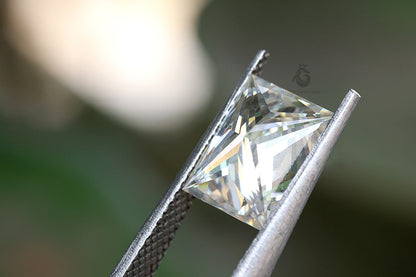 2.5CT Radiant Princess Style Step Cut Moissanite Loose Gemstone for Jewelry