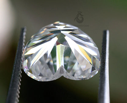 3CT Heart-Cut Loose Moissanite – Handmade Stone for Custom Jewelry & Engagement Rings