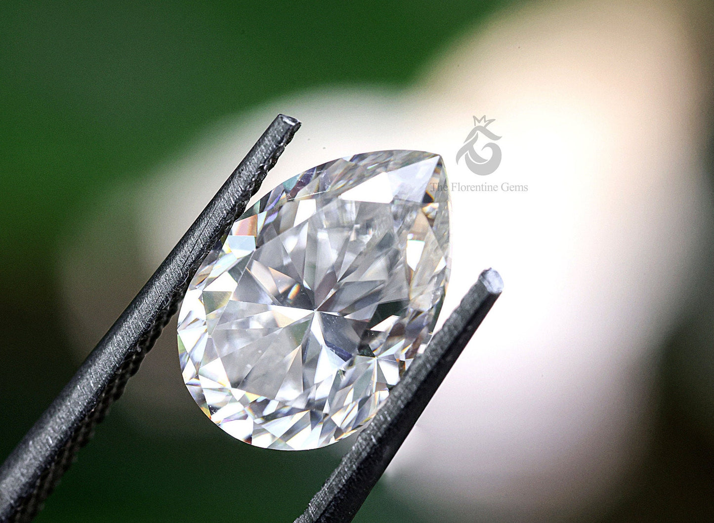 2.30CT Pear Cut Loose Moissanite – Perfect for Vintage Engagement & Wedding Rings