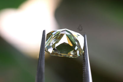 2.50CT Fancy Yellow Radiant Cut Moissanite Loose Gemstone for Jewelry