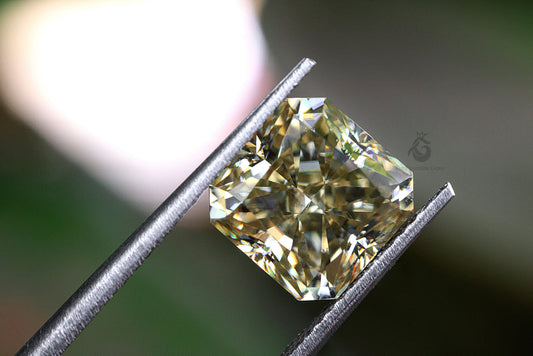 2.50CT Fancy Yellow Radiant Cut Moissanite Loose Gemstone for Jewelry