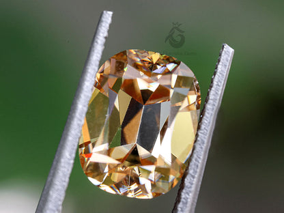 2 CT Elongated Cushion Cut Canary Yellow Loose Moissanite for Handmade Jewelry