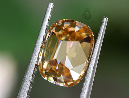 2 CT Elongated Cushion Cut Canary Yellow Loose Moissanite for Handmade Jewelry