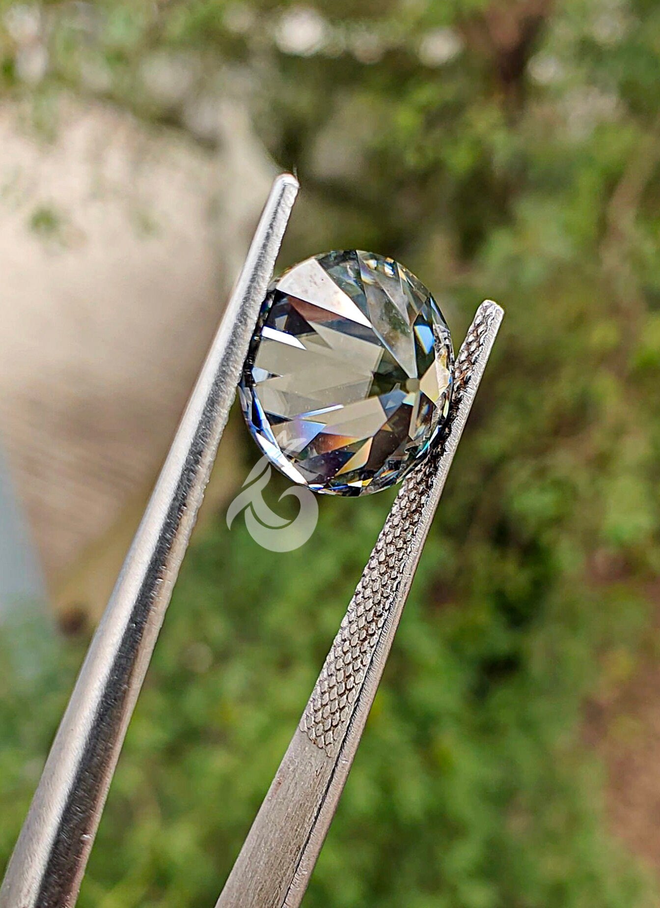 4.00-15.00mm Fancy Dark Gray Old European Cut Moissanite Loose Gemstone