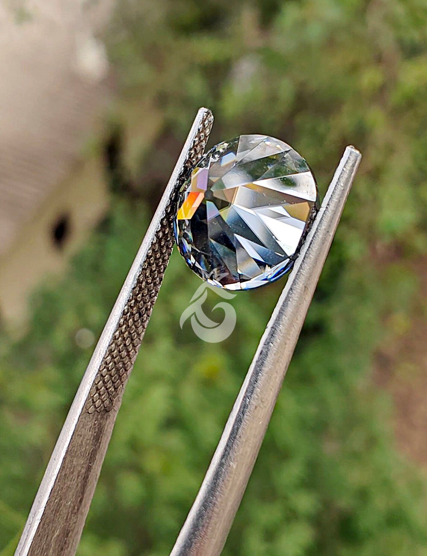 4.00-15.00mm Fancy Dark Gray Old European Cut Moissanite Loose Gemstone