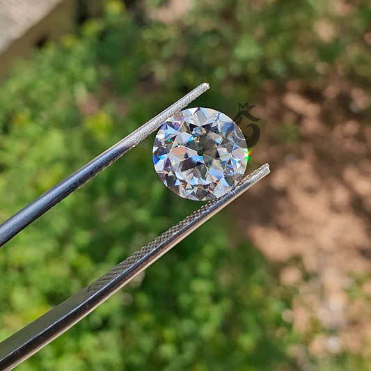 5mm-15mm Old European Cut Near Colorless Moissanite Loose Gemstone for Vintage Jewelry