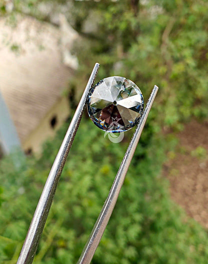 4.00-15.00mm Fancy Dark Gray Old European Cut Moissanite Loose Gemstone