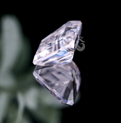 1CT-4CT Trapezoid Cut Colorless Moissanite Loose Gemstone for Side Stone Rings