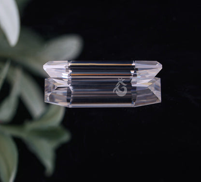 Long Custom Cut Moissanite – Antique Step-Cut Loose Stone for Jewelry