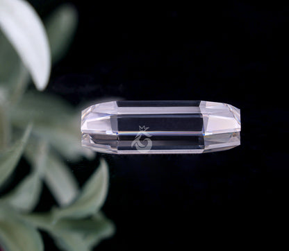 Long Custom Cut Moissanite – Antique Step-Cut Loose Stone for Jewelry