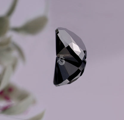 2.97CT Solid Black Heart Cut Moissanite Loose Gemstone for Ring & Pendant