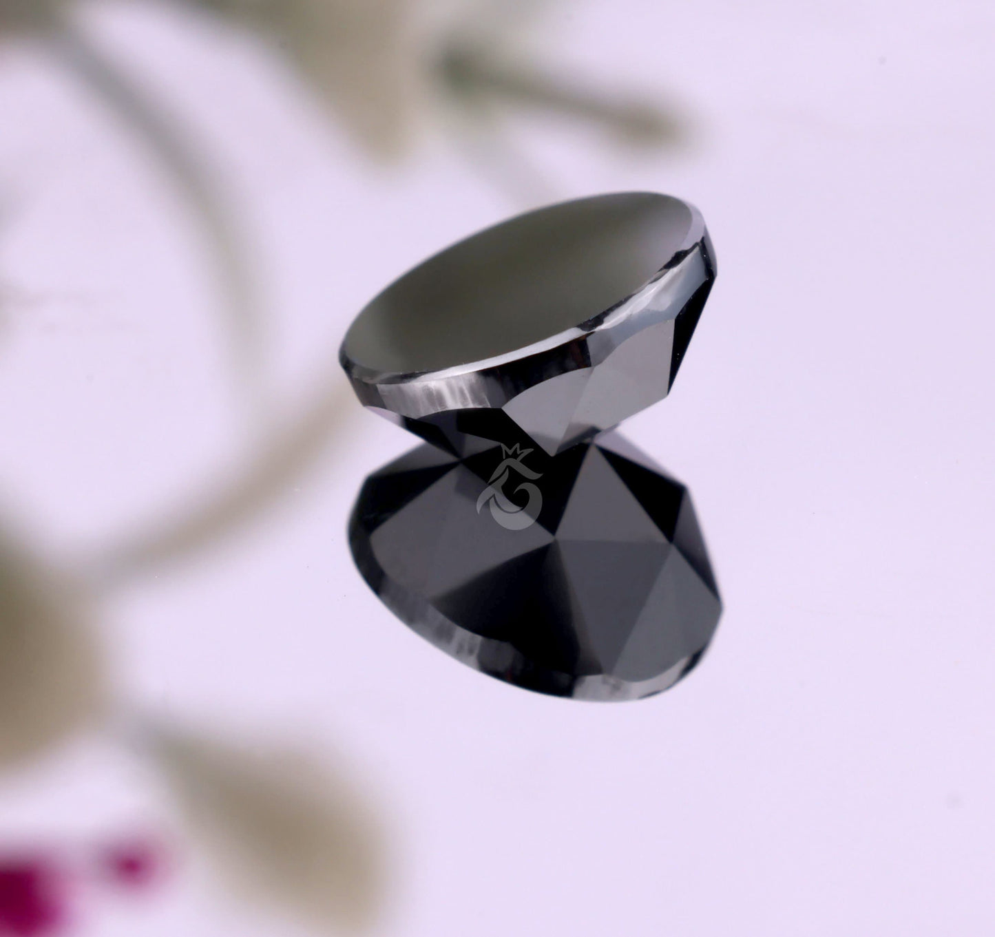 2.30CT Round Black Rose Cut Diamond Loose Gemstone for Jewelry