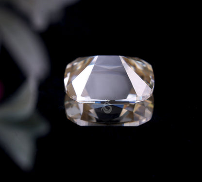 1.84CT Elongated Cushion Cut Light Yellow Moissanite Loose Gemstone for Jewelry