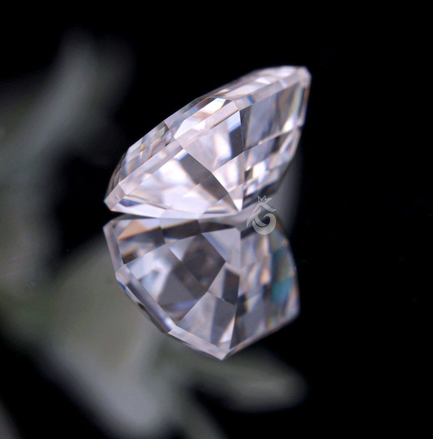Old Mine Emerald Cut Colorless Moissanite Loose Gemstone for Jewelry