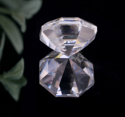 2.59CT Hexagon Step Cut White Moissanite Loose Gemstone for Vintage Jewelry