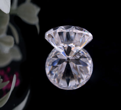 1.95CT Round Old European Cut Colorless Moissanite Loose Gemstone for Jewelry
