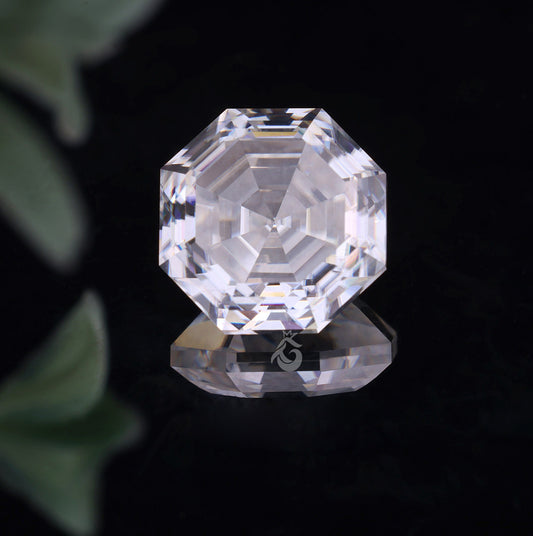 2.59CT Hexagon Step Cut White Moissanite Loose Gemstone for Vintage Jewelry