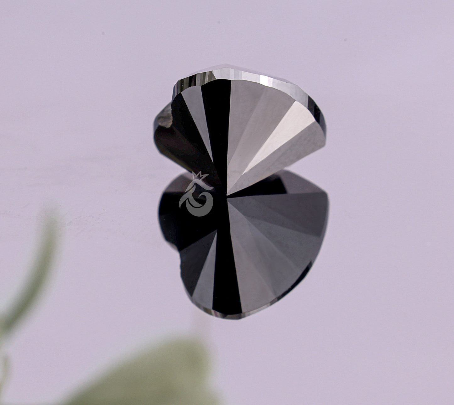 2.97CT Solid Black Heart Cut Moissanite Loose Gemstone for Ring & Pendant