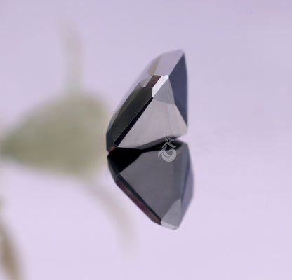 Super Shiny Jet Black Radiant Cut Loose Moissanite for Ring, Earring & Pendant