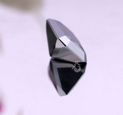 Super Shiny Jet Black Radiant Cut Loose Moissanite for Ring, Earring & Pendant