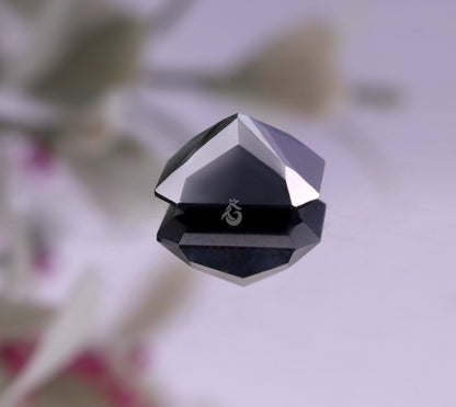 Super Shiny Jet Black Radiant Cut Loose Moissanite for Ring, Earring & Pendant