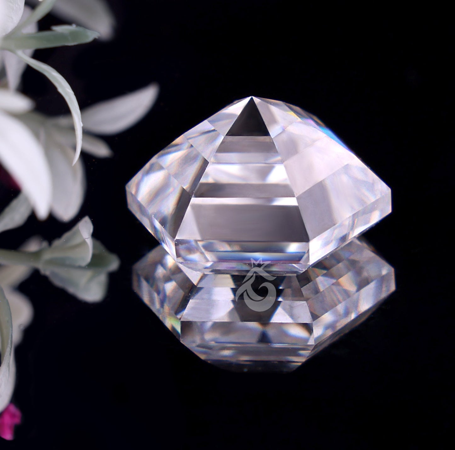 2.59CT Step Cut Hexagon Loose Moissanite for Ring & Jewelry