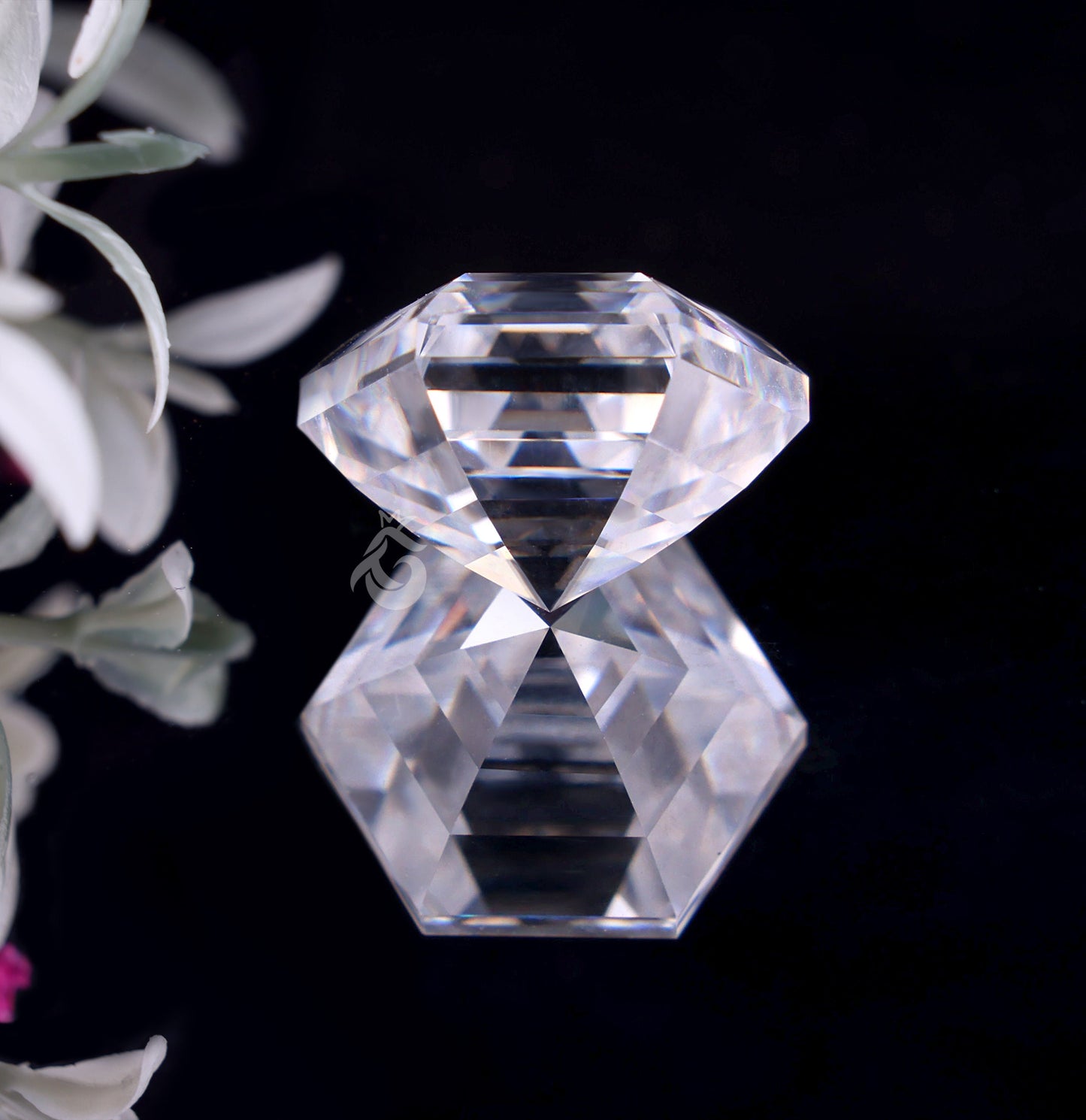 2.59CT Step Cut Hexagon Loose Moissanite for Ring & Jewelry