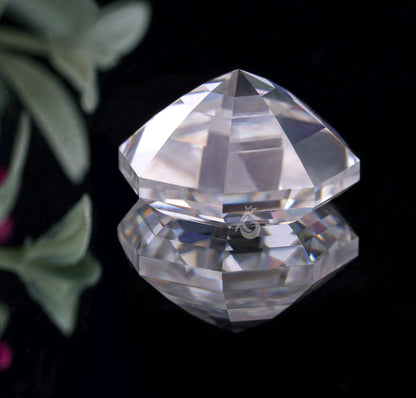 2.59CT Hexagon Step Cut White Moissanite Loose Gemstone for Vintage Jewelry