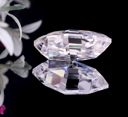 3CT Antique Marquise Cut Colorless Moissanite – Loose Stone for Vintage Engagement Ring