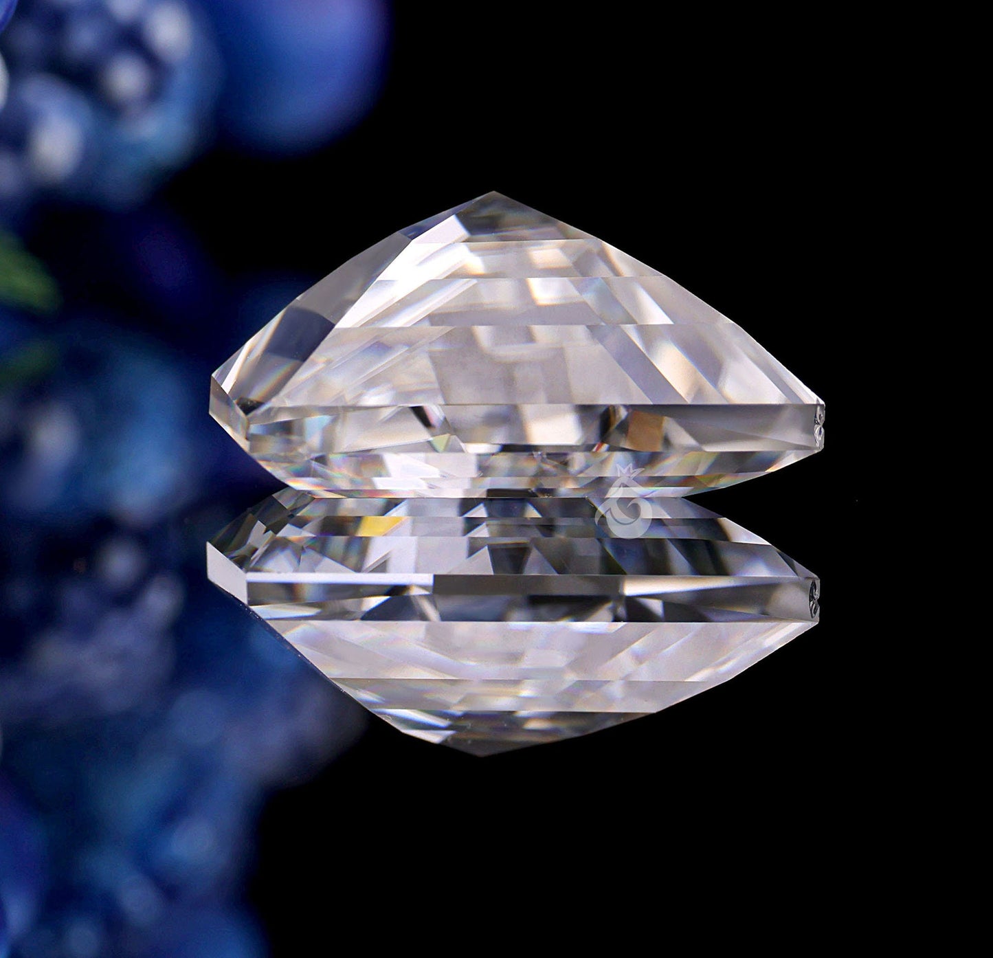 3CT Antique Diamond Cut Colorless Moissanite Loose Gemstone for Jewelry