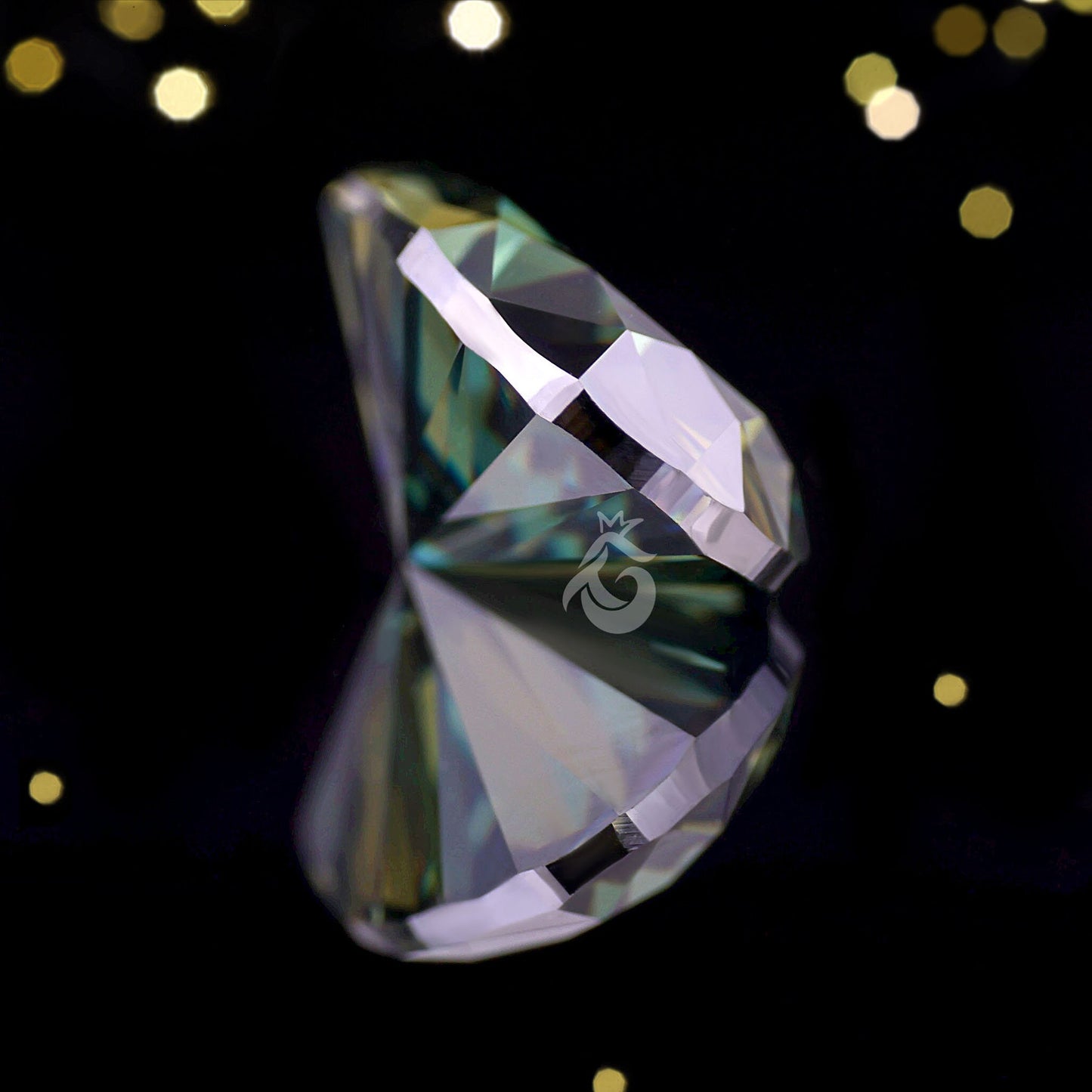 3.43CT Oval Green Moissanite Loose Gemstone for Ring or Pendant