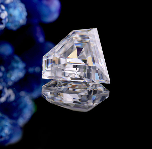 3CT Antique Diamond Cut Colorless Moissanite Loose Gemstone for Jewelry