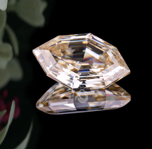 3CT Antique Marquise Fancy Yellow Moissanite – Loose Stone for Custom Engagement Ring