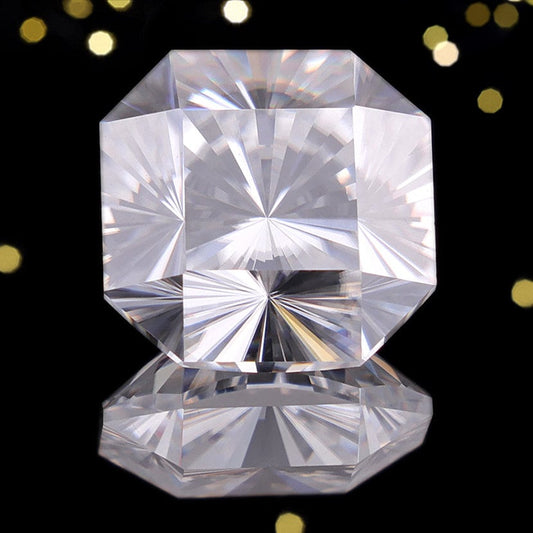 2.39CT Fantasy Square Cut White Moissanite Loose Gemstone for Jewelry