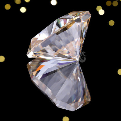 8MM Fantasy Square Yellow Moissanite Loose Gemstone for Jewelry