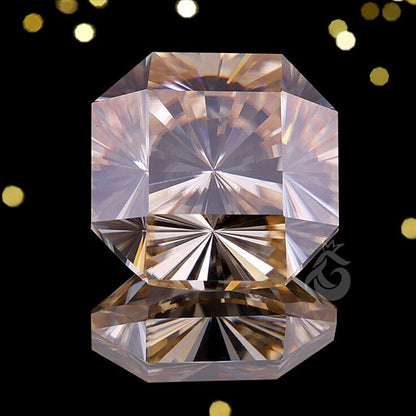8MM Fantasy Square Yellow Moissanite Loose Gemstone for Jewelry
