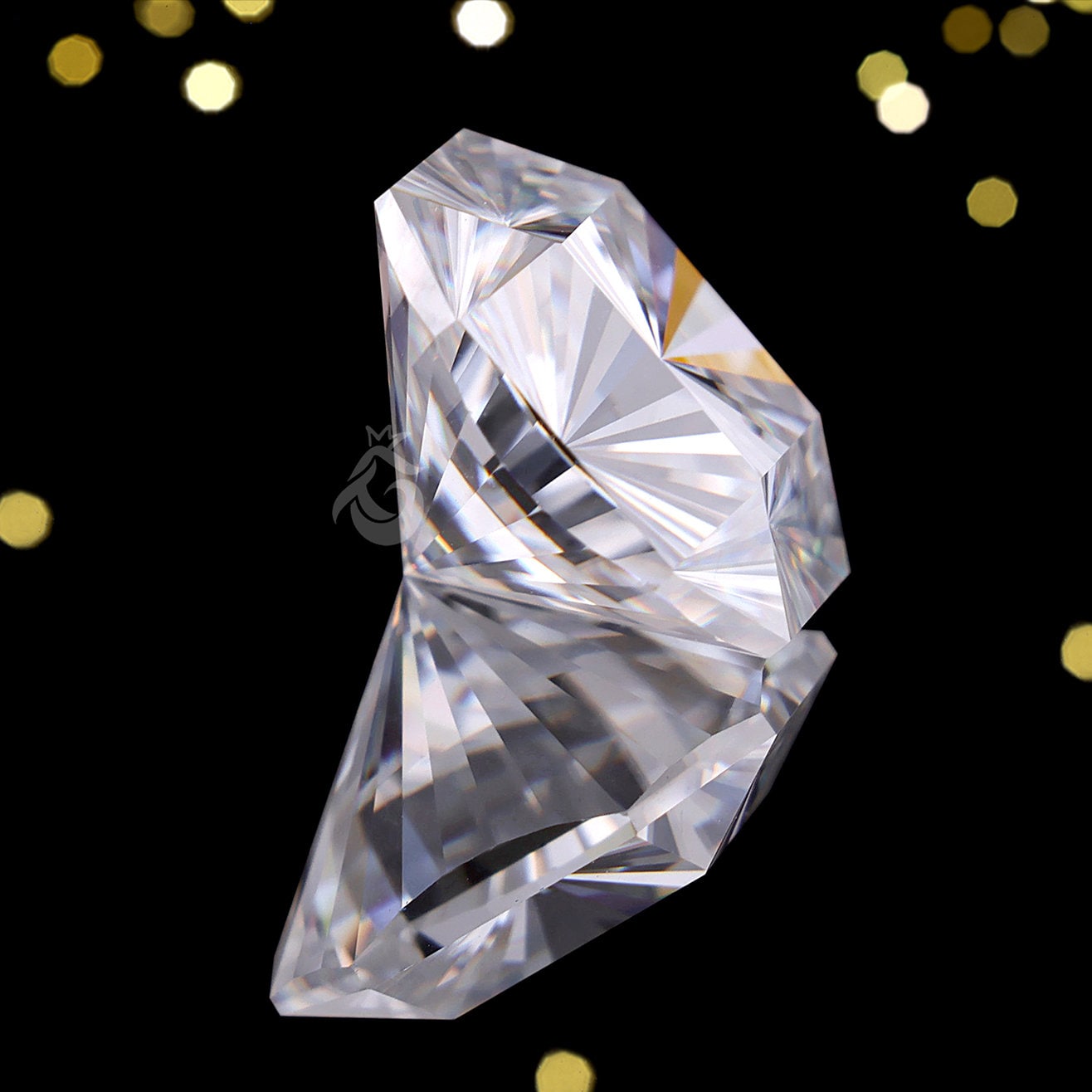 2.39CT Fantasy Square Cut White Moissanite Loose Gemstone for Jewelry