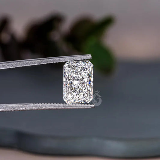 3.06CT Radiant Cut Lab Grown Diamond, F/VVS2 Loose Stone for Jewelry