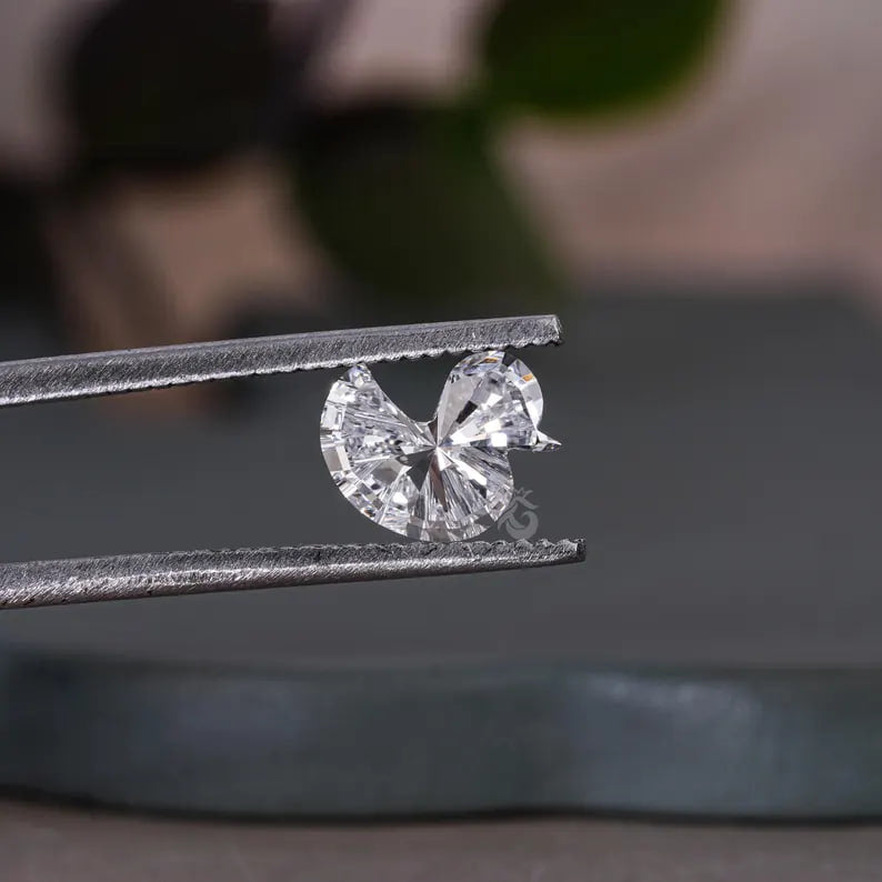 1.00CT Duck Shape Lab Grown Diamond, Fancy Cut for Vintage Jewelry & Pendants