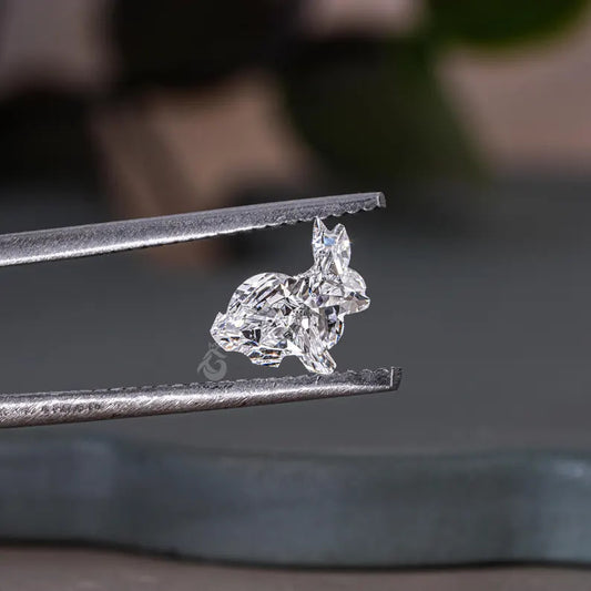 IGI Certified 1.00CT Rabbit Shape Lab Grown Diamond, Fancy Cut for Jewelry