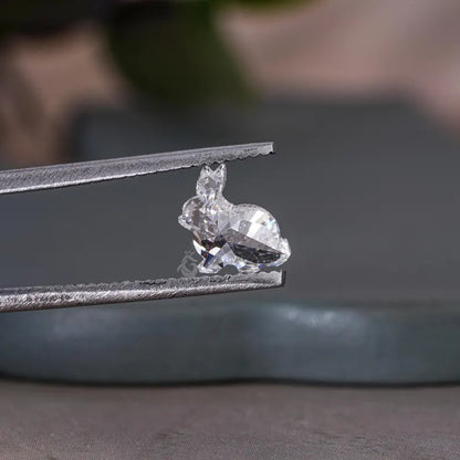 IGI Certified 1.00CT Rabbit Shape Lab Grown Diamond, Fancy Cut for Jewelry