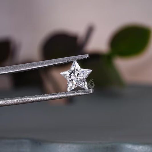 0.5–3.0CT Star Cut Lab Grown Diamond, Loose Fancy Stone for Studs & Pendants