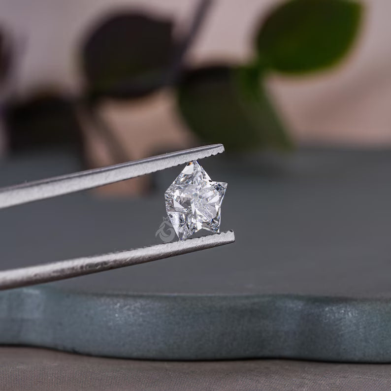 0.5–3.0CT Star Cut Lab Grown Diamond, Loose Fancy Stone for Studs & Pendants