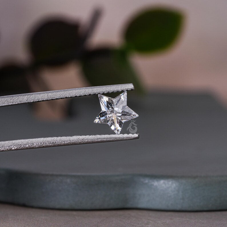 0.5–3.0CT Star Cut Lab Grown Diamond, Loose Fancy Stone for Studs & Pendants
