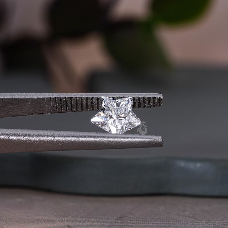 0.5–3.0CT Star Cut Lab Grown Diamond, Loose Fancy Stone for Studs & Pendants