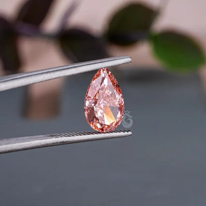 2.00 CT Pear Cut Vivid Pink Lab Grown Diamond, Loose Fancy Stone for Jewelry