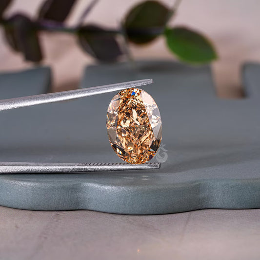 9.30CT Oval Cut Fancy Yellow Lab Grown Diamond, Loose Stone for Jewelry